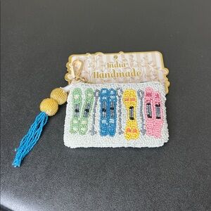 India Handmade | Winter Ski ⛷️ Beaded Wallet